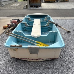 4分割ミニボート（オール、ブイ）付きセットの画像