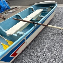 4分割ミニボート（オール、ブイ）付きセットの画像