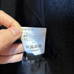 美品　100%カシミヤ ブラックコートの画像