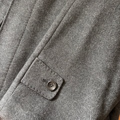 美品　100%カシミヤ ブラックコートの画像