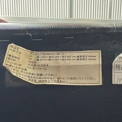 店頭引き渡し 中古 レザーソファ２人掛け ブラウン 家具の画像