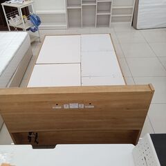 ★リユースのサカイ日立店★HJ8711 NITORI ベッドフレーム ナチュラルブラウン H85×D211×W122.5 クリーニング済み の画像