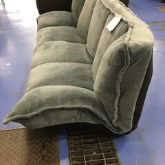 ★リユースのサカイ横浜南店★YM1722  ローソファー グレー W192×D75×H60 クリーニング済みの画像