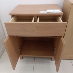 ★リユースのサカイ日立店★HJ8712  収納棚 ナチュラルブラウン H80×D40×W58 クリーニング済み の画像