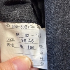 スーツセットアップ 背広上下 LL 上質ウール100%の画像