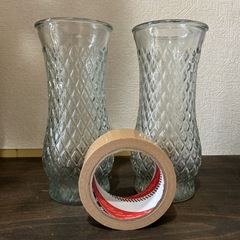 ガラス花瓶　2つの画像
