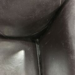 ★リユースのサカイ横浜南店★YM1723  2人掛けソファ ダークブラウン W130×D75×H75 クリーニング済みの画像