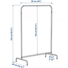 IKEAハンガーラックMULIG白ホワイトの画像