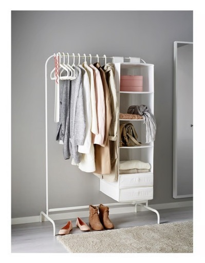 IKEAハンガーラックMULIG白ホワイト (mn) 千旦の収納家具《タンス