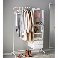 IKEAハンガーラックMULIG白ホワイトの画像