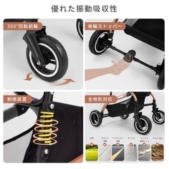 【SKISOPGO】折りたたみペットカート／ドッグバギー（耐荷重20kg）の画像