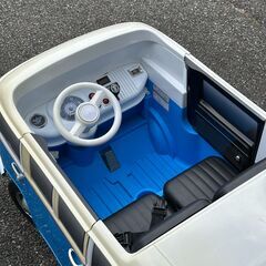 店頭引き渡し ジャンク品 現状品 Volkswagen フォルクスワーゲンバス 電動乗用ラジコンカー ABL-1608の画像