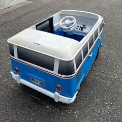 店頭引き渡し ジャンク品 現状品 Volkswagen フォルクスワーゲンバス 電動乗用ラジコンカー ABL-1608の画像
