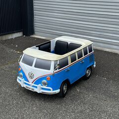 店頭引き渡し ジャンク品 現状品 Volkswagen フォルクスワーゲンバス 電動乗用ラジコンカー ABL-1608の画像