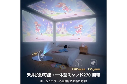 【他フリマで売れました】新品　プロジェクター　AndroidTV搭載