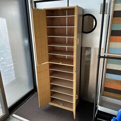 店頭引き渡し 中古 シューズボックス 靴箱 靴棚 収納 木製 家具の画像