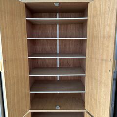 店頭引き渡し 中古 シューズボックス 靴箱 靴棚 収納 木製 家具の画像