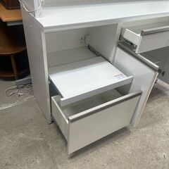 リサイクルショップどりーむ天保山店　No5387 キッチンボード　創愛ファニチュア　リンクL８０T　大型キッチン収納　人気の白🎵　大容量♪の画像