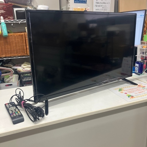 I2512-507 アペックス ハイビジョン液晶テレビ 32インチ 年式不明 リモコンあり AP3230BJ 地上波のみ視聴確認済み
