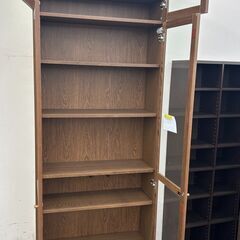 ★リユースのサカイ千葉中央店★  収納棚 ブラウン H250×D30×W80 クリーニング済み TC5875の画像