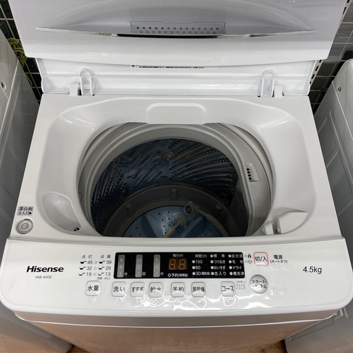 全自動洗濯機 Hisense HW-K45E 2024年製