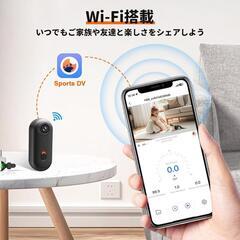 1080P⭐️アクションカメラ 小型ウェアラブルVlogビデオカメラ Wi-Fiの画像