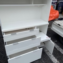 良品⭐️ニトリ エトナ キッチンボード　120KB WHの画像