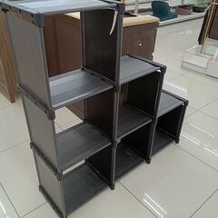 ★リユースのサカイ日立店★HJ8716  プラスチック製オープンシェルフ ブラック H110×D30.5×W108.5 クリーニング済み の画像