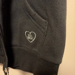 女児　150 裏起毛パーカー　上着　の画像