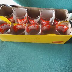 サントリーオレンジエード、グラス、かわいいグラス、企業物、１０個１セットの画像