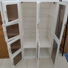 ★リユースのサカイ日立店★HJ8717  プラスチック製クローゼット ホワイト H136×D50×W104 クリーニング済み の画像