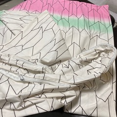 保育園手作り布団カバー　鬼滅の刃　しのぶ柄の画像