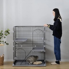 OSJ キャットケージ 猫 ケージ キャットケージ 2段の画像