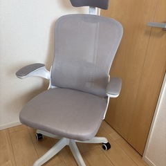 【美品】オフィスチェア グレー　デスクチェアの画像