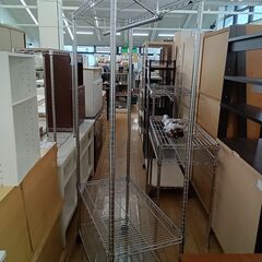 ★ジモティ割あり★  メタルラック シルバー H180×D45×W90 クリーニング済み TK7766の画像