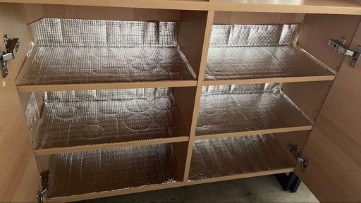 店舗受取限定】キッチンカウンター（バタフライ天板付き）