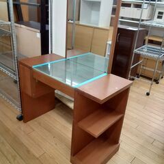 ★ジモティ割あり★  ドレッサー ブラウン H131×D42×W96 クリーニング済み TK7767の画像