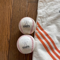 ジャイアンツ　トートバッグとサインボールの画像