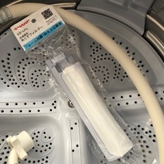 【分解洗浄済】2016年製 シャープ 全自動洗濯機「ES-GE70R-A」7.0kgの画像