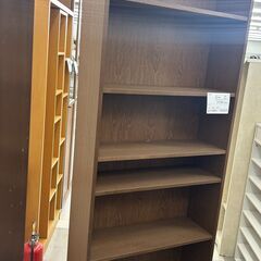 ★リユースのサカイ千葉中央店★  収納棚 ブラウン H202×D28×W80 クリーニング済み TC5876の画像