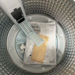 伊勢崎店【現状品】ji12-38 Haier 全自動電気洗濯機 JW-U55HK ハイアール 2022年製の画像