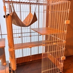 猫ケージ　キャスター付き（美品）お値引き可能の画像