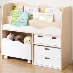 [幅92cm] キッズ収納ラック ニトリ　本棚の画像