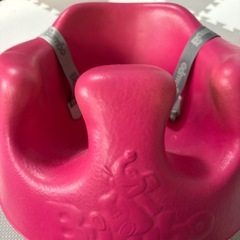 バンボ　ベビーチェア　ベルト付き　ピンク　中古の画像