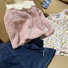 70-90cm Tシャツ 帽子 ブルマ ショートパンツ カーディガン サロペット パンツ トップス まとめ売り の画像