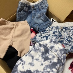 70-90cm Tシャツ 帽子 ブルマ ショートパンツ カーディガン サロペット パンツ トップス まとめ売り の画像