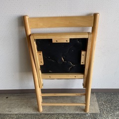 木製　チェア　ニトリ　折りたたみ椅子の画像