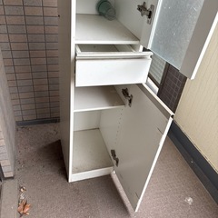 スリムラック　収納棚　ベランダ置きのためイタミありの画像