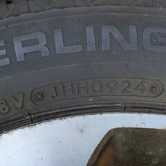 ２０２４年ブリヂストン製夏タイヤ　アルミホイールセットの画像