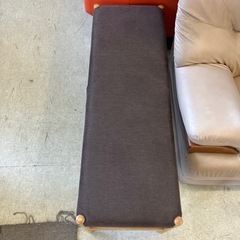 12/25まで店頭商品一部を除き半額クリスマスSALE!!開催中 　M2512-181 ダイニング チェア ベンチ ブラウン キズ汚れ有りの画像